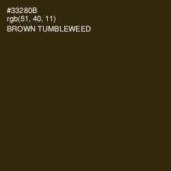 #33280B - Brown Tumbleweed Color Image